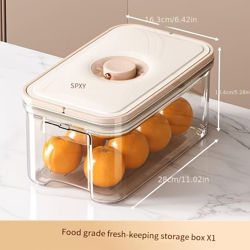 Gentle Care Plastic Food Storage Containers, Food-Grade Safe Non-Toxic Fresh-Keeping Box Set, Strong Seal for Moisture Protection Stackable Space-Saving, Temperature Resistant Easy to Clean Odor-Free, for Vegetables Fruits Le