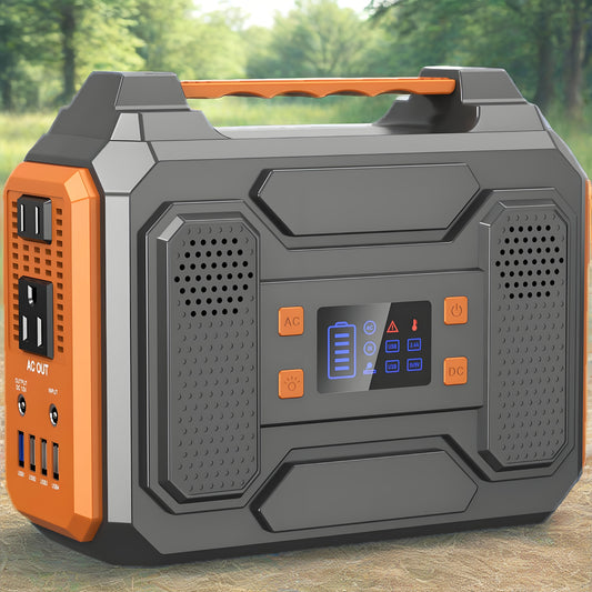 Portable Power Station Solar Generator 300W With 110V AC USB