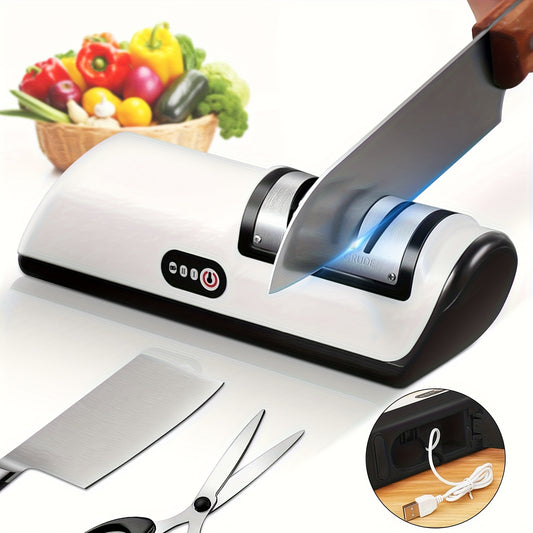 GENAI Electric Knife Sharpener USB C Fast Charging Lithium Battery