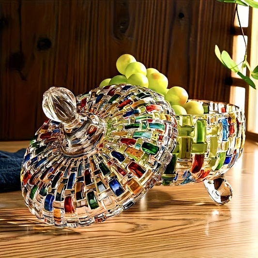 Glass Candy Jar With Removable Lid For Snack Storage Decor