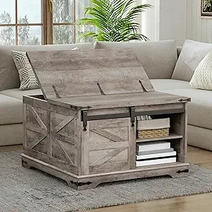 DAFIFY Modern Farmhouse Lift Top Storage Coffee Table