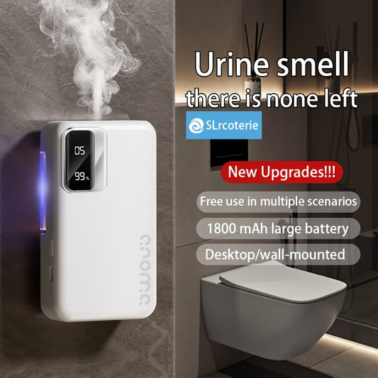 SLrcoterie 1800mAh 7-Speed Aroma Diffuser with Soundwave technology Cool Mist Technology, 7 Fine Adjustment Levels. Quickly Eliminates Stuffy Bedrooms, Humid Bathrooms, and Smoky Study Rooms. Large Digital Display for Real-Ti
